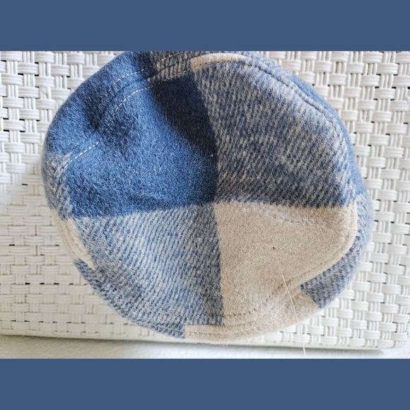 American Eagle New Blue Plaid Winter Bucket Hat - Picture 8 of 8